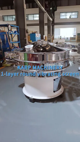 Industrial Stainless Steel 316 Food Vibro Sifter Corrosion Resistance Round Vibrating Sieve