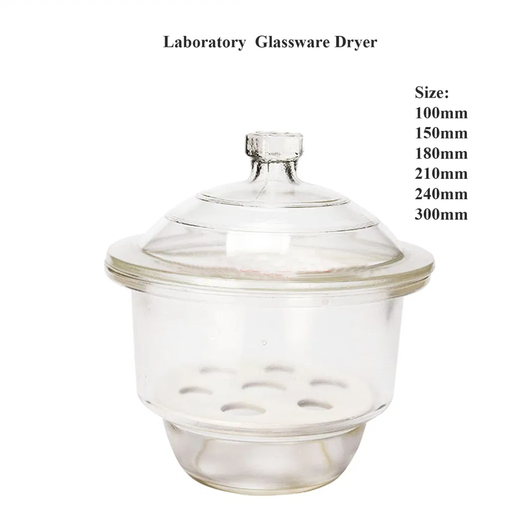 Lab Glassware Desiccator Vacuum Desiccator Dryer 100mm 150mm 180mm 210mm 240mm 300mm