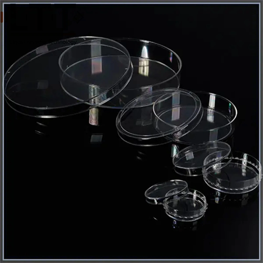 Laboratory 60 75 90 100 120mm Glass Bacterium Cell Culture Petri Dish with Lid Laboratory or School Use PTFE Petri Dish White Color Petri Plate