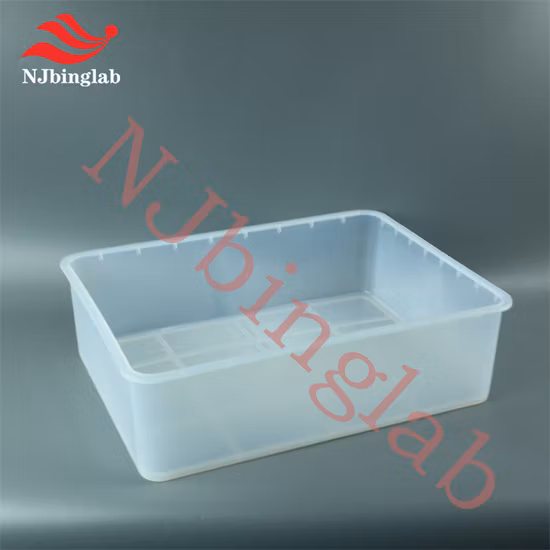 New PFA Acid Tank, Square, 400*300*120mm, for Immersion Cleaning of Labwares 