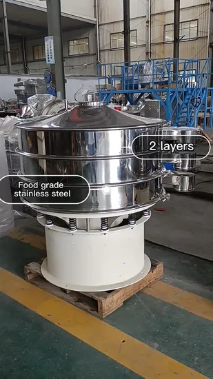 Lithium Battery Industry Circular Vibration Sieve PTFE Coating Screening Machine 
