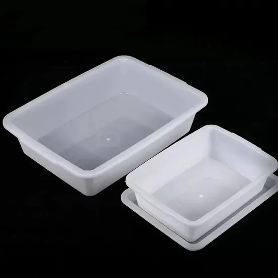 High Transparency Square PTFE Plastic Tray Reagent Bottle Tray for Laboratory Analysis 