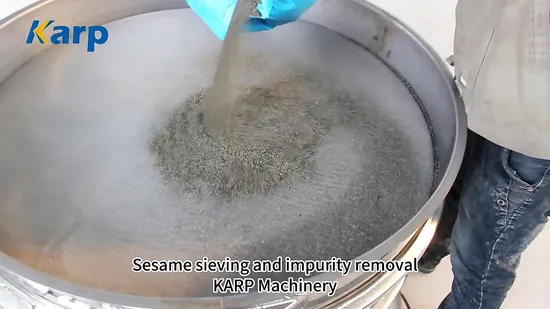 Sesame Seed Screening Sieving Machine Round Vibration Sieve 