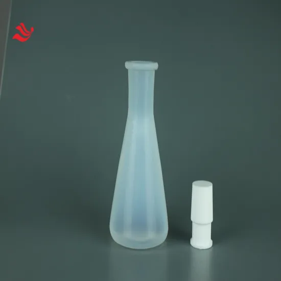 250ml Conical Flasks, PTFE Stoppers, PFA Graduated Erlenmeyer Flasks for Icp