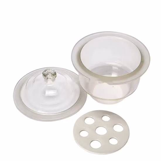 Clear & Amber Glass vacuum Desiccator
