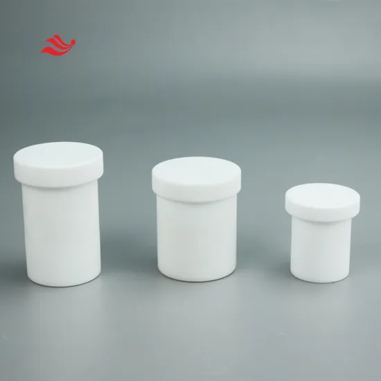 100ml PTFE Wide Mouth Cylindrical Liquid Storage Bottle Perkin Elmer Container White 
