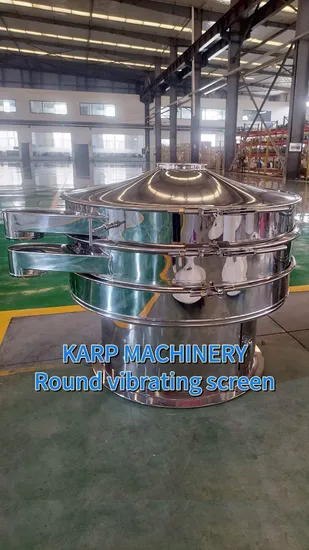 Msg Powder Food Additive Removing Impurities Round Vibration Screen Sieve 
