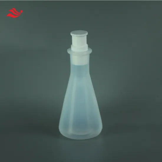 Corrosion Resistance PFA Erlenmeyer Flask 250ml with PTFE Stopper for Sample Preparation 