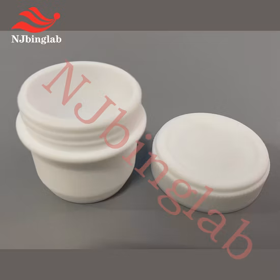 Njbinglab Customized PTFE Container 25ml, Can Hold Platinum Crucible for Reaction Experiment 