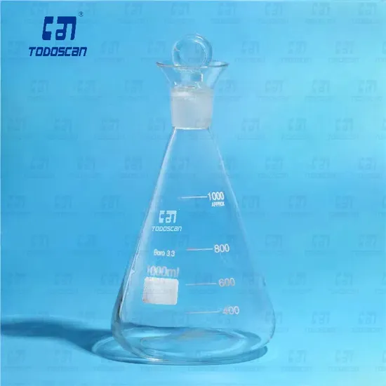 Iodine Flask, Conical, Wide Spout with Ground Stopper, Boro 3.3 Glass 1000ml 