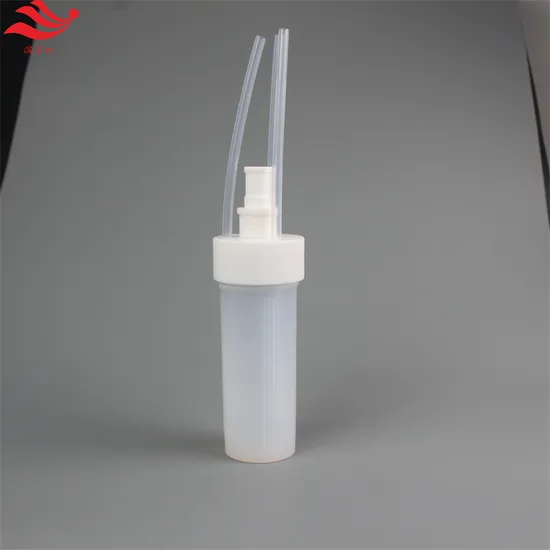PFA Reaction Bottle 180ml with PTFE Socket Cover to Connect 3 Tubes to Prevent Corrosion 