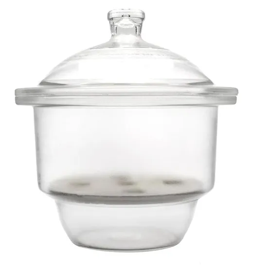 Lab Glassware Clear Glass Transparent Vacuum Desiccator with Porcelain Plate 