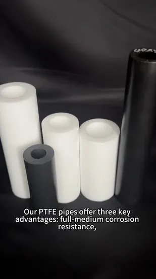 Premium Quality Pure White PTFE Pipe for Custom Specifications 