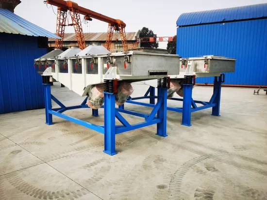 Fine Sand Linear Vibrating Screen Separator Machine Linear Mobile Sieve 