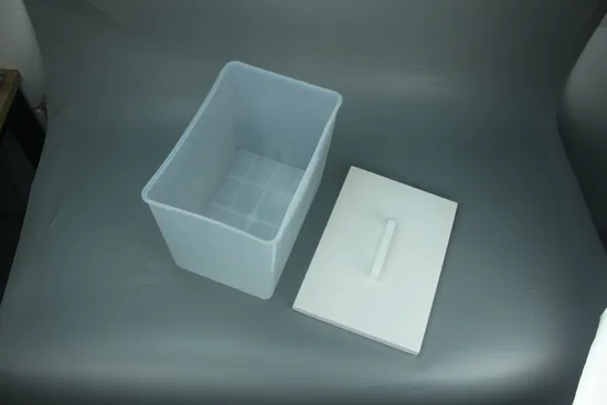 PFA Acid Tank 400*300*120mm Wafer Cleaning Labware for Cleanroom Laboratory 