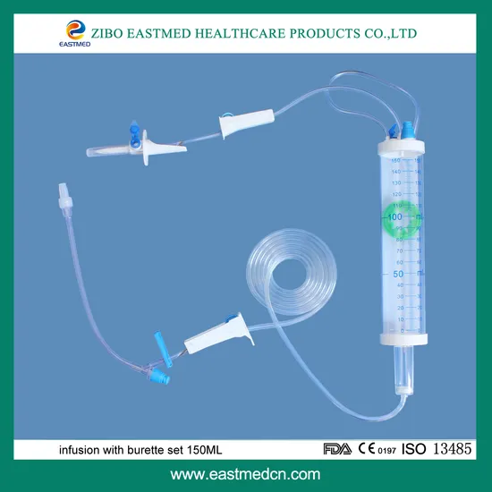 Disposable Burette with Infusion Set Burette Set Medical Equipment 