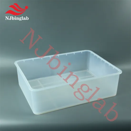 New PFA Acid Tank, Square, 400*300*120mm, for Immersion Cleaning of Labwares 